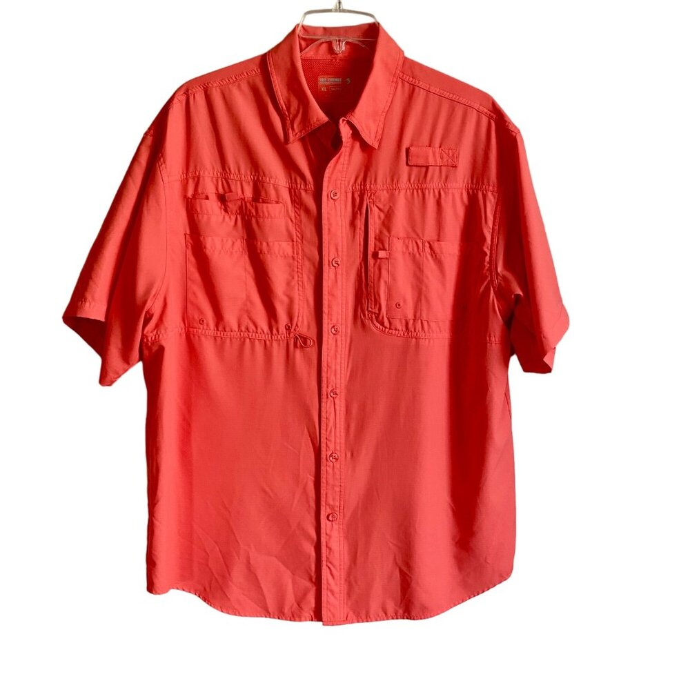 Reel Legends XL Saltwater II Fishing Performance Shirt Short Sleeve Button-Up